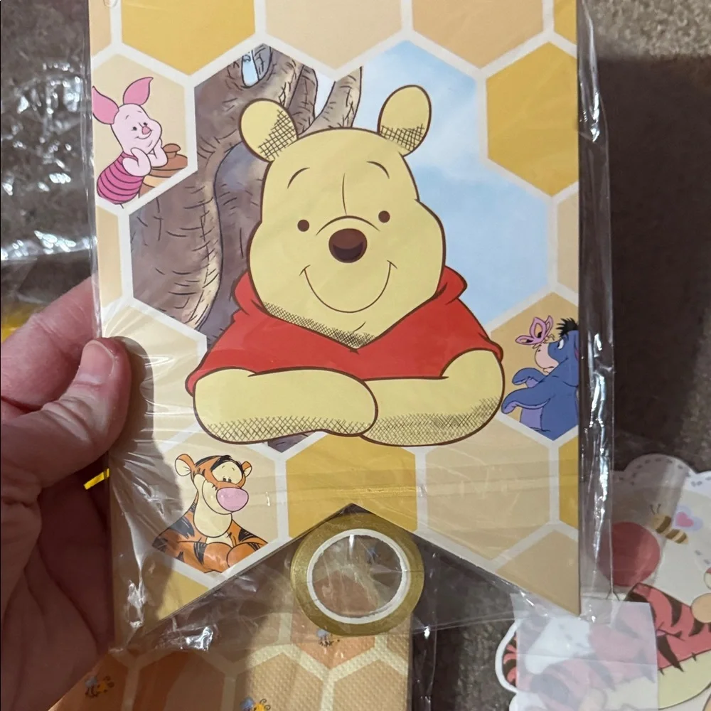 Winnie the Pooh Party Supplies Set - Yellow and Red everything you need!